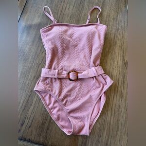 Snakeskin Adjustable Tie Waist One Piece Bathing Suit